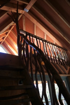 Tilia treehouse stairs to mezzanine